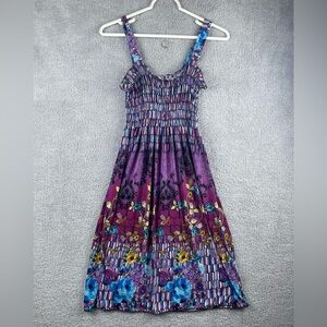 Elegant Purple Floral Sundress